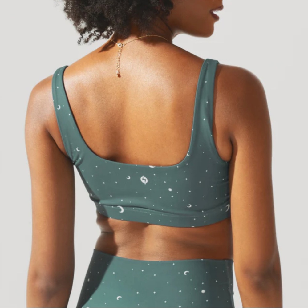 Popflex Active Sports Bra - Constellation- Teal - New with tags - Size Small